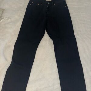 Levi wedgie straight black Jeans